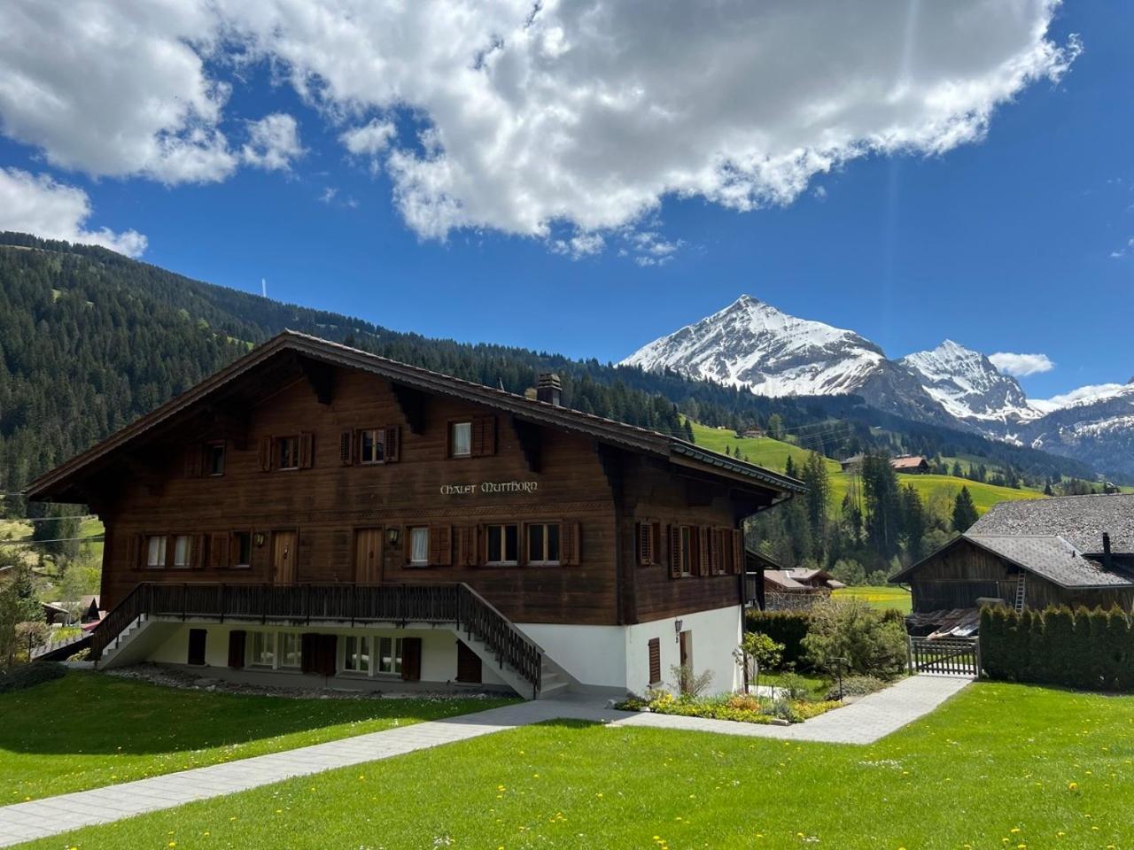 Cozy Apartment With Stunning View Gsteig Exterior foto